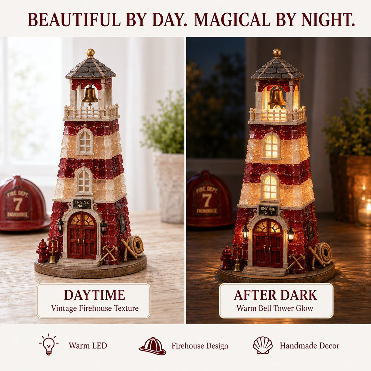 Beginner-Friendly Vintage Firehouse Mosaic Light DIY Kit Collection