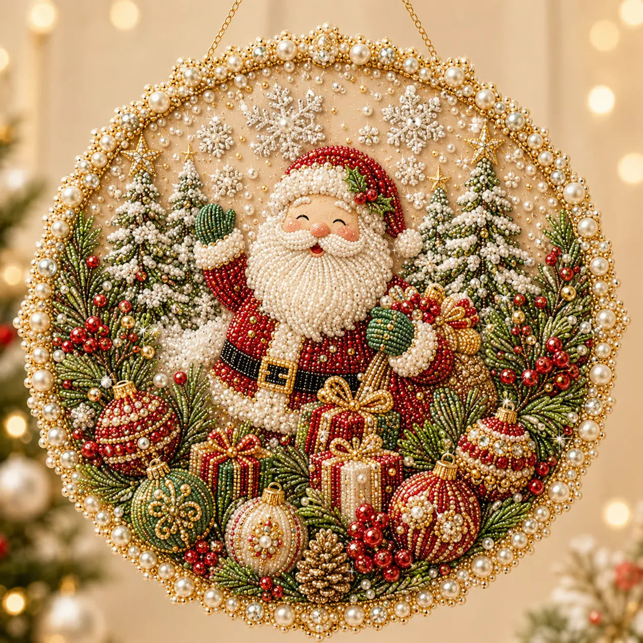Four Seasons & Holiday Pear-Fading Pearl Beads DIY Handmade Seasonal Decor