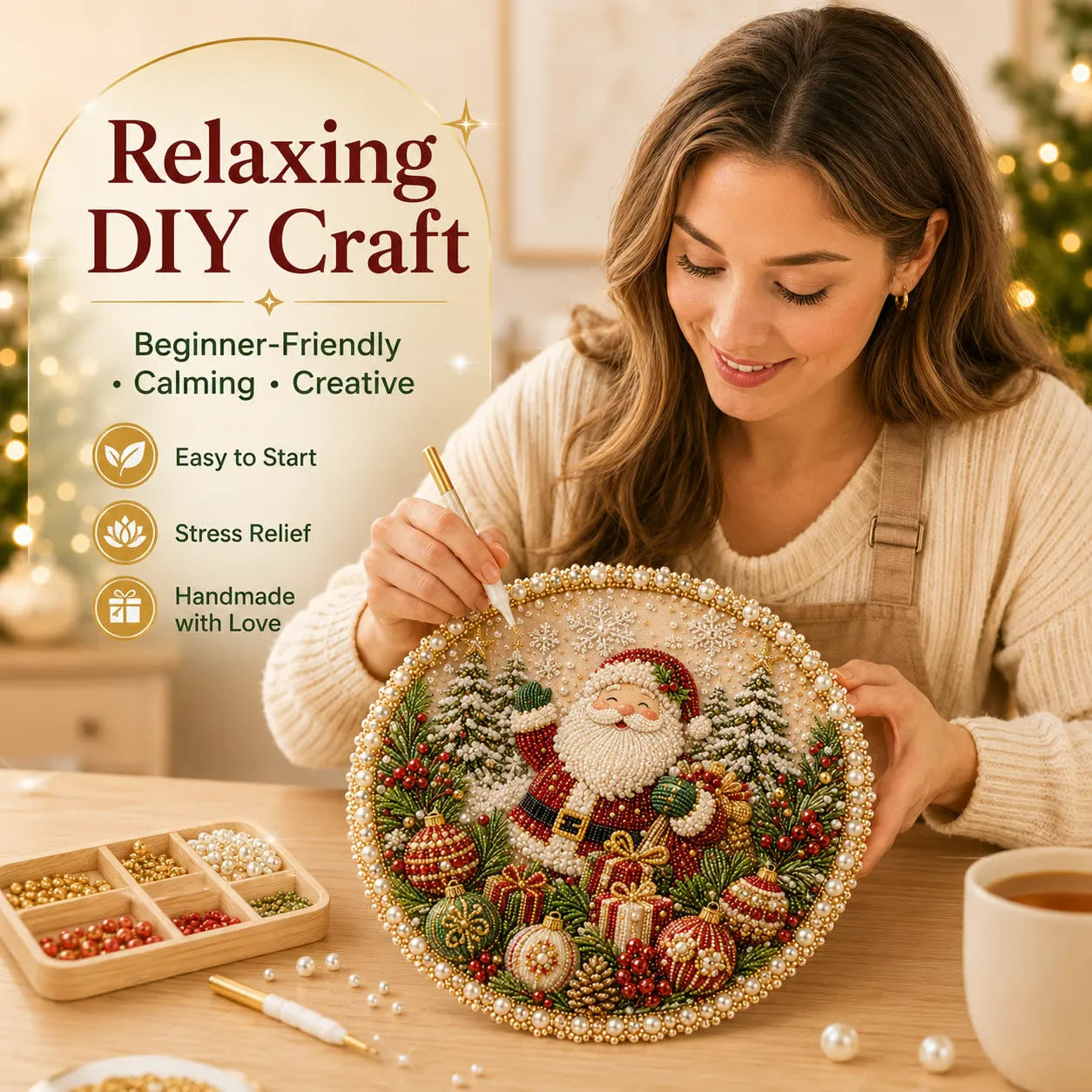 Four Seasons & Holiday Pear-Fading Pearl Beads DIY Handmade Seasonal Decor