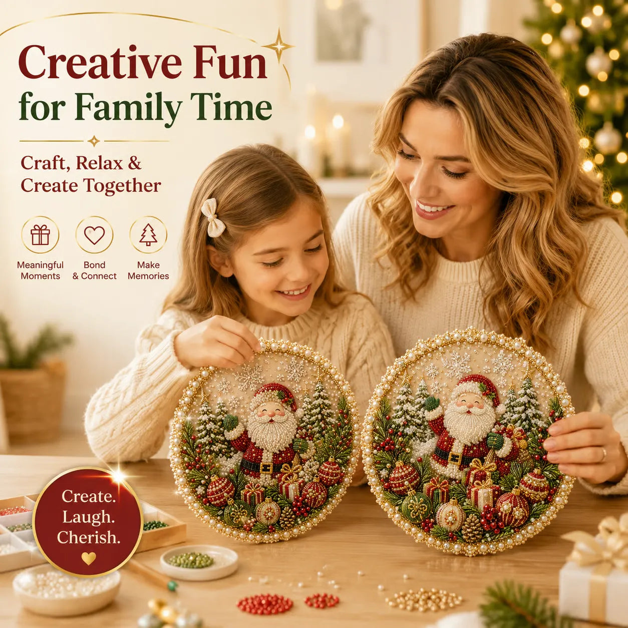 Four Seasons & Holiday Pear-Fading Pearl Beads DIY Handmade Seasonal Decor