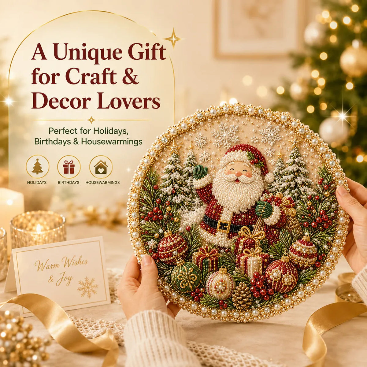 Four Seasons & Holiday Pear-Fading Pearl Beads DIY Handmade Seasonal Decor