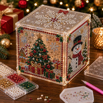 3D Christmas Diamond Painting Gift Box DIY Kit
