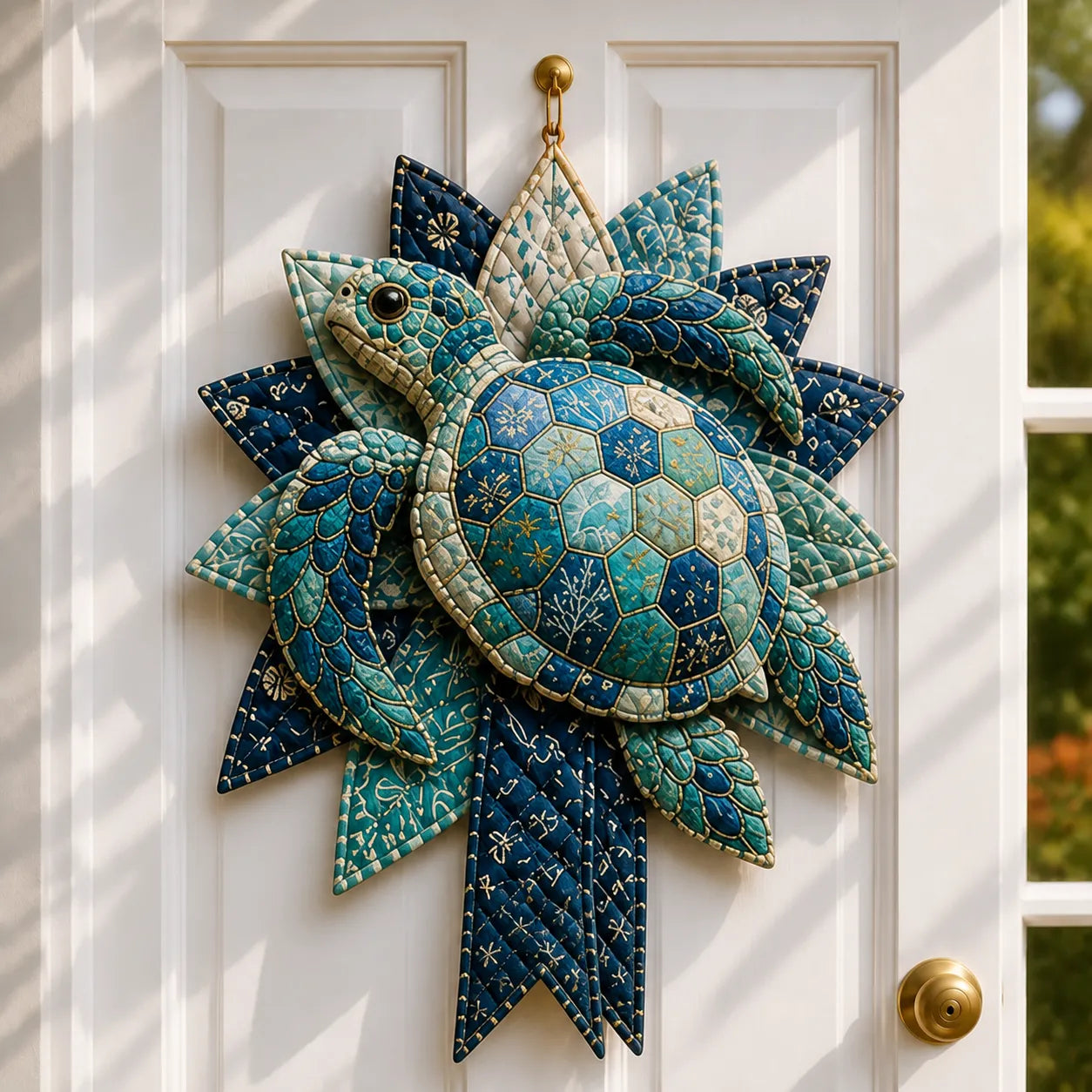 Coastal Quilted Ocean Wreath DIY Sewing Kit