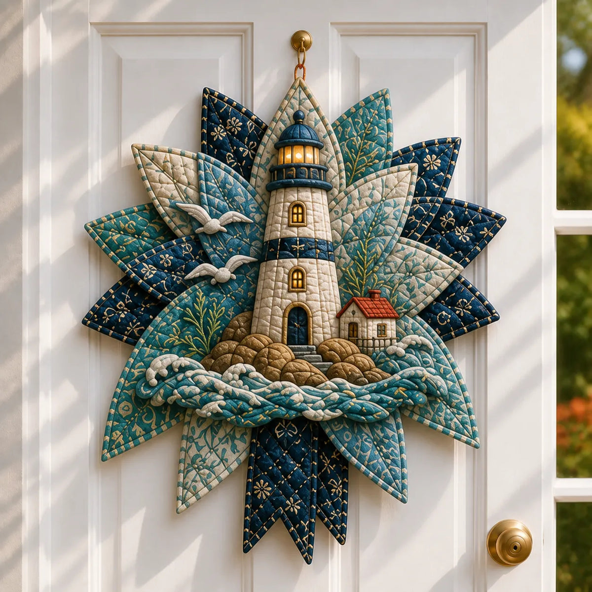 Coastal Quilted Ocean Wreath DIY Sewing Kit