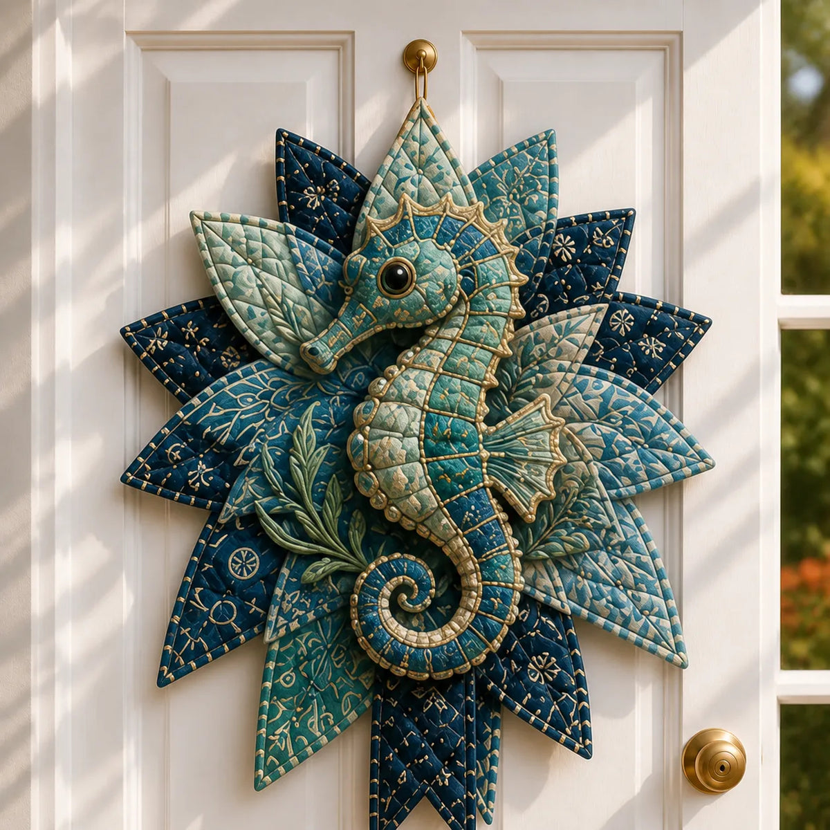 Coastal Quilted Ocean Wreath DIY Sewing Kit