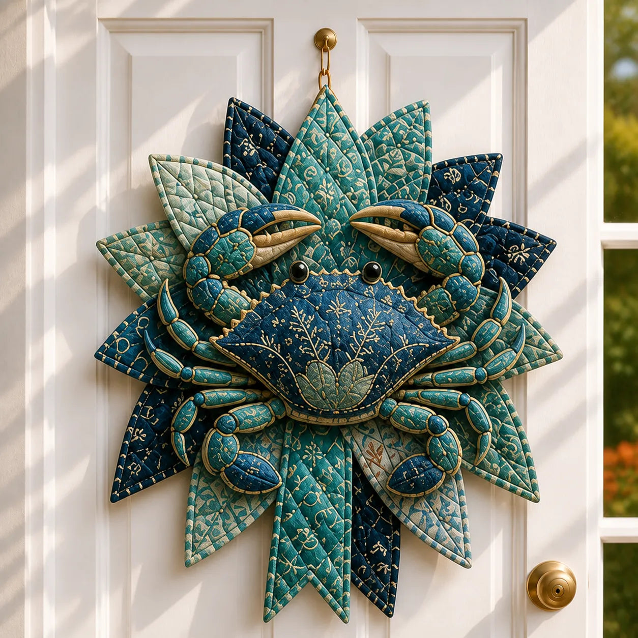 Coastal Quilted Ocean Wreath DIY Sewing Kit