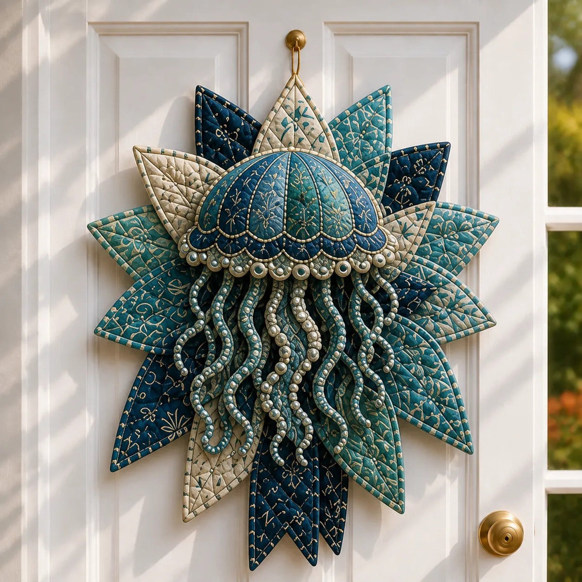 Coastal Quilted Ocean Wreath DIY Sewing Kit