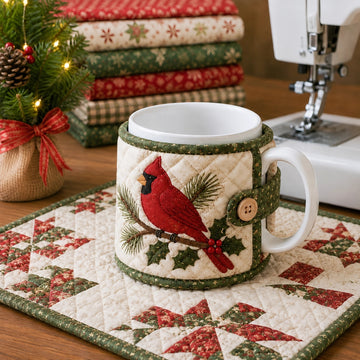 Christmas Quilted Mug Cozy Sewing Kit