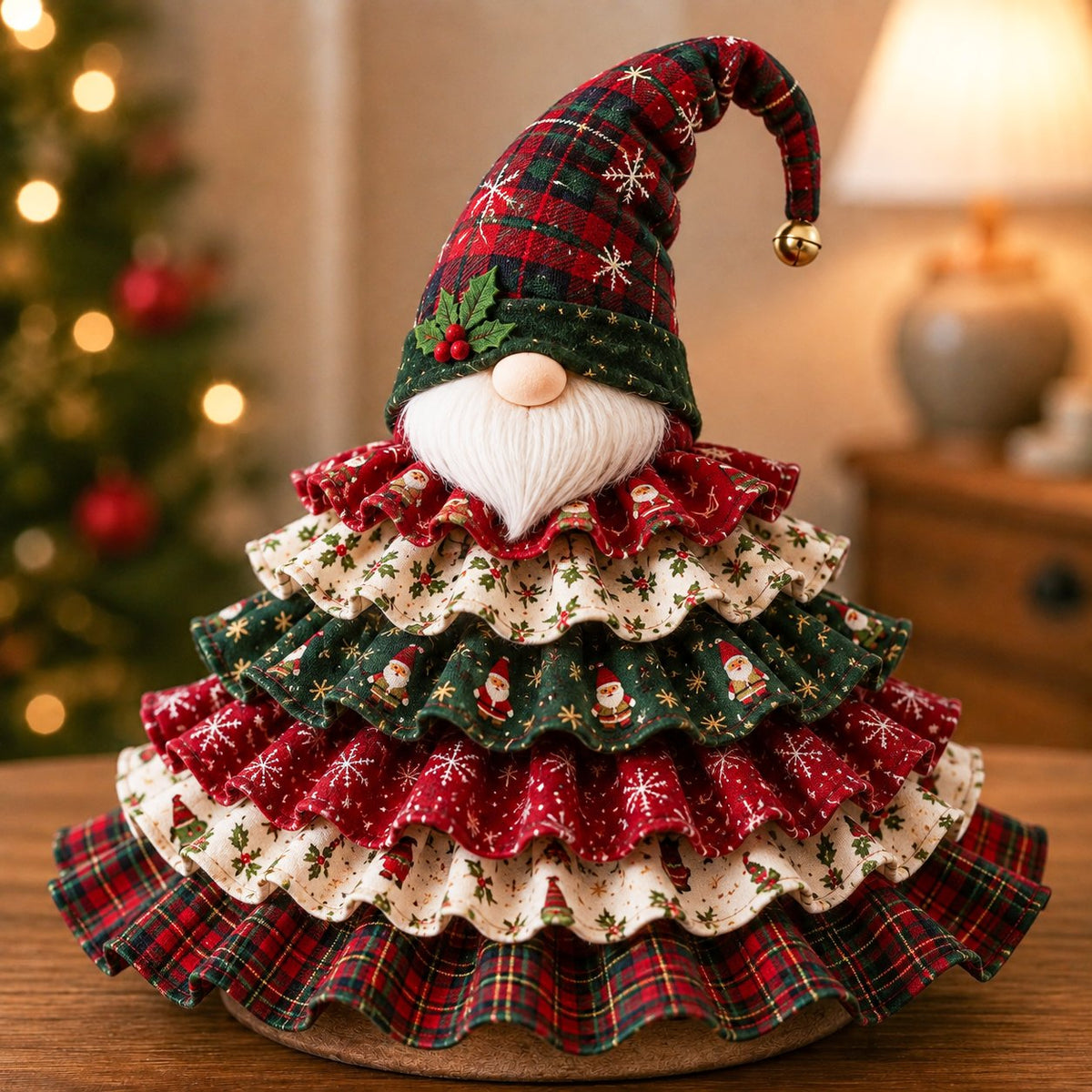 Whimsical Ruffle Christmas Tree Decor Collection