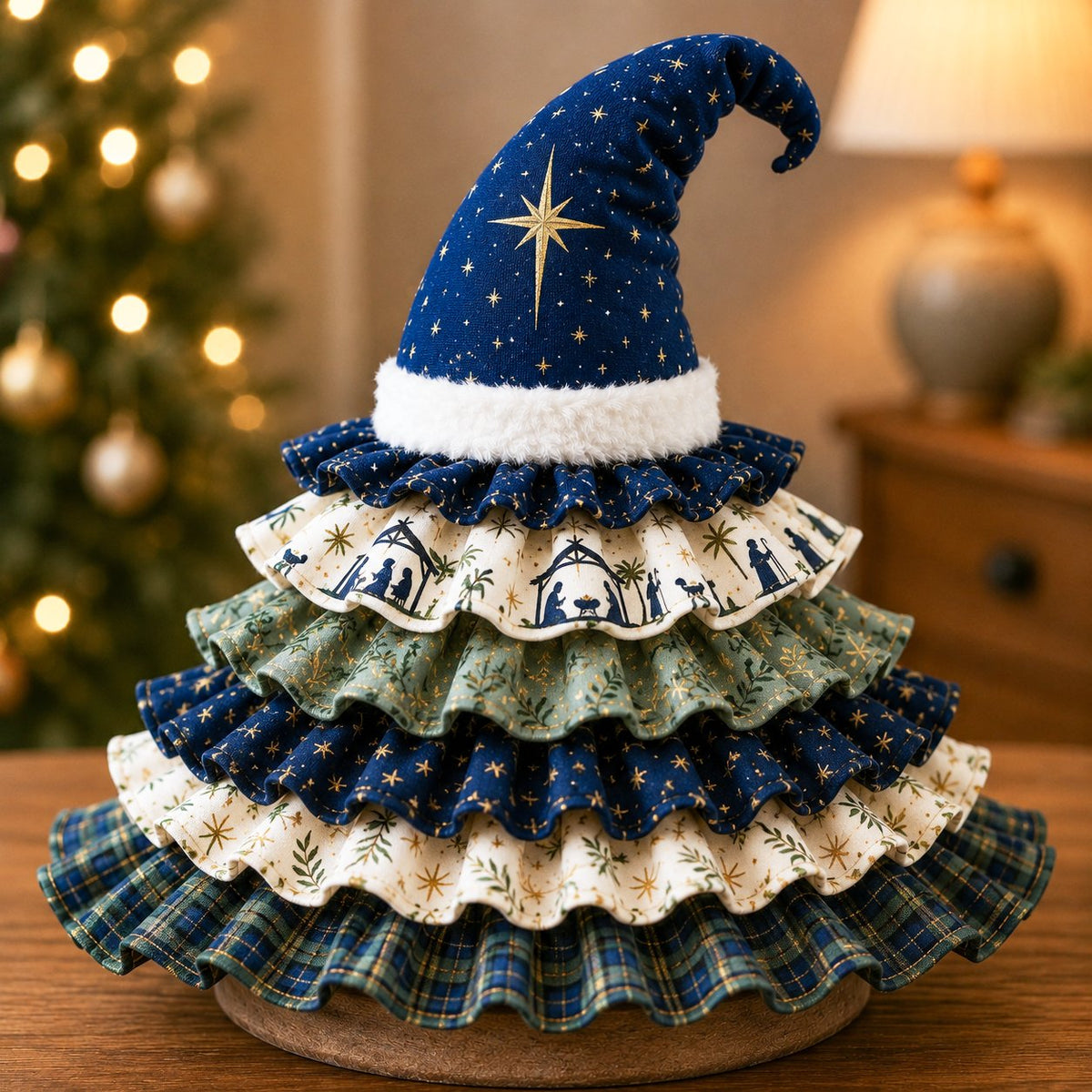 Whimsical Ruffle Christmas Tree Decor Collection