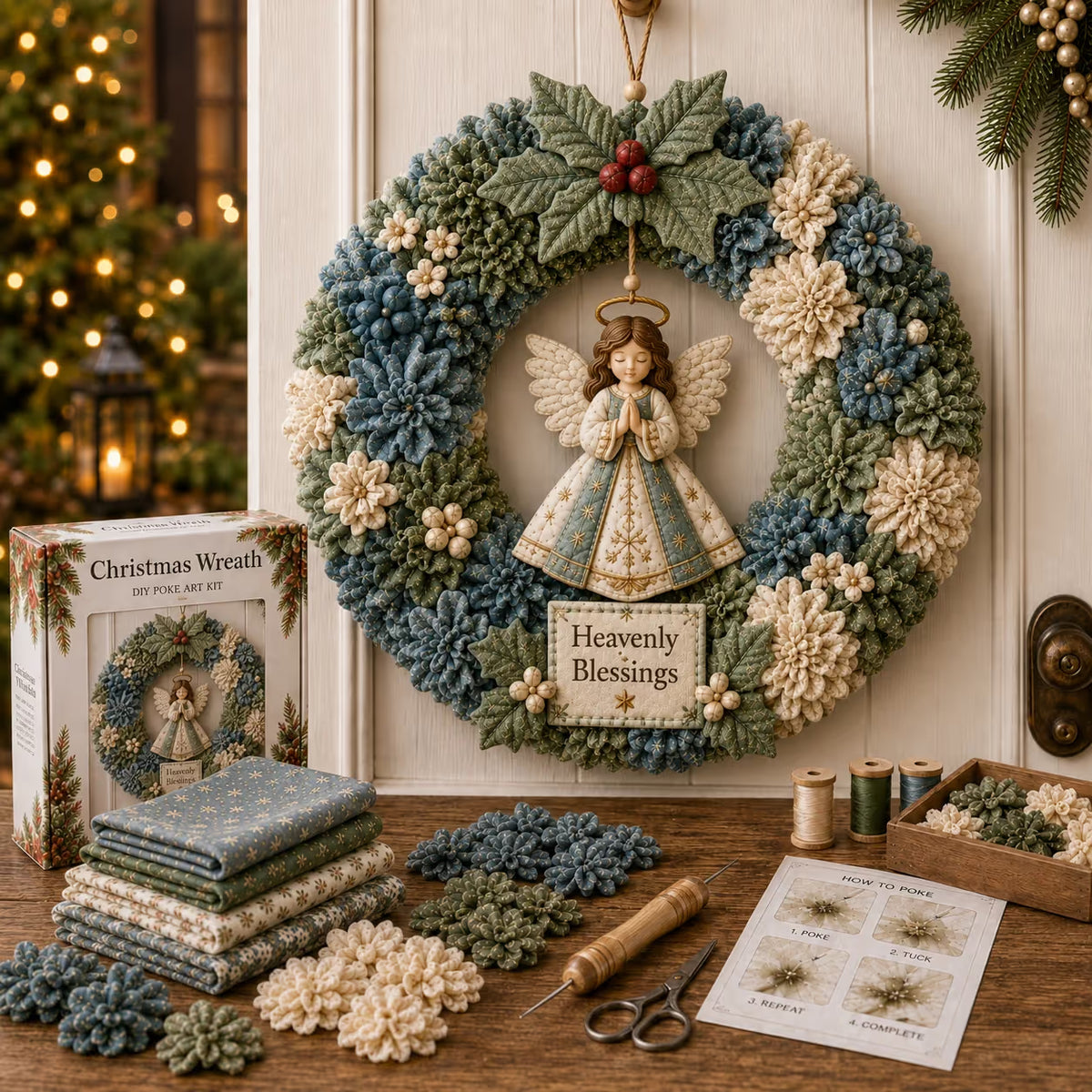 3D Fabric Poke Wreath DIY Kit