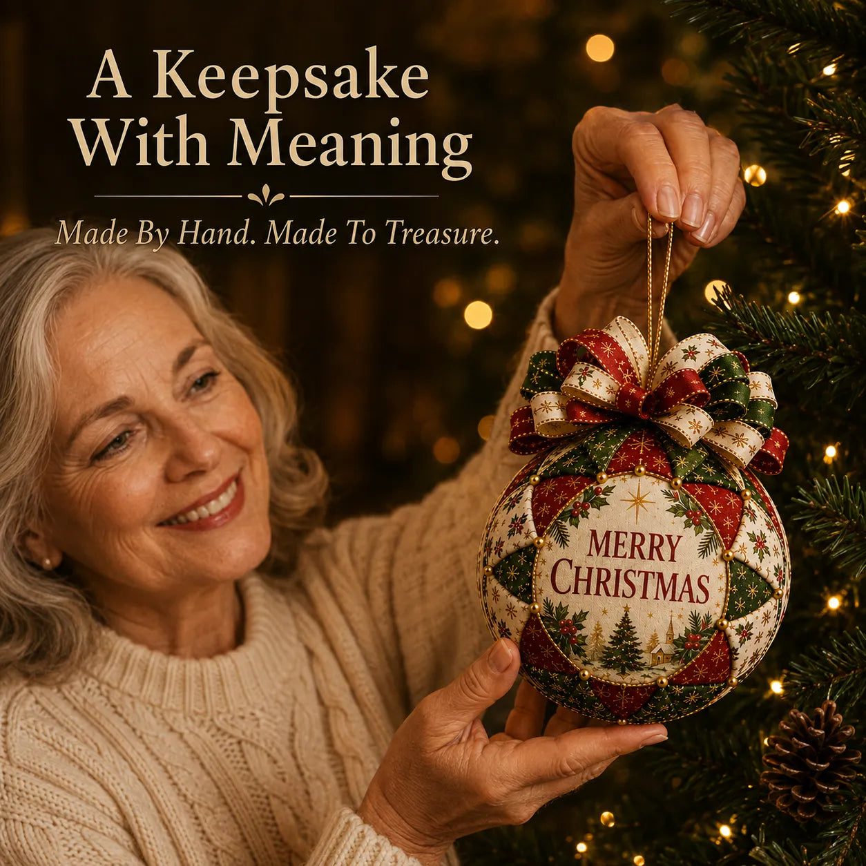 Christmas Blessings Patchwork Ornament DIY Kit