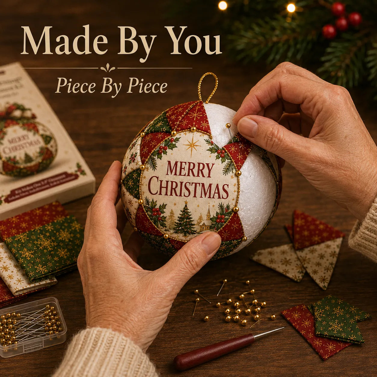 Christmas Blessings Patchwork Ornament DIY Kit