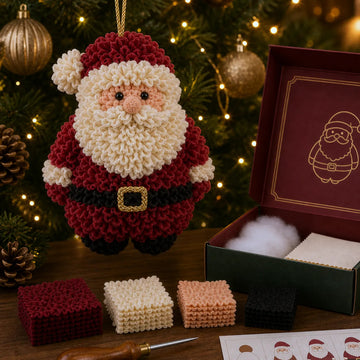 3D Fabric Poke Christmas Ornament Kit