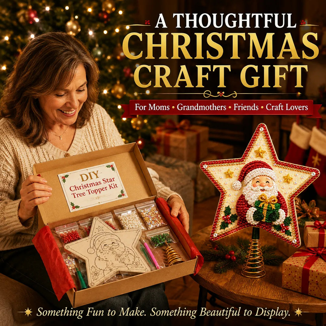 DIY Sparkling Christmas Star Tree Topper Kit