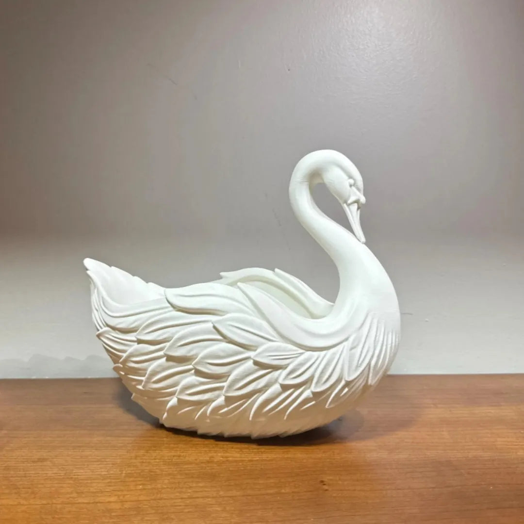 Elegant Swan Decor Storage Bowl
