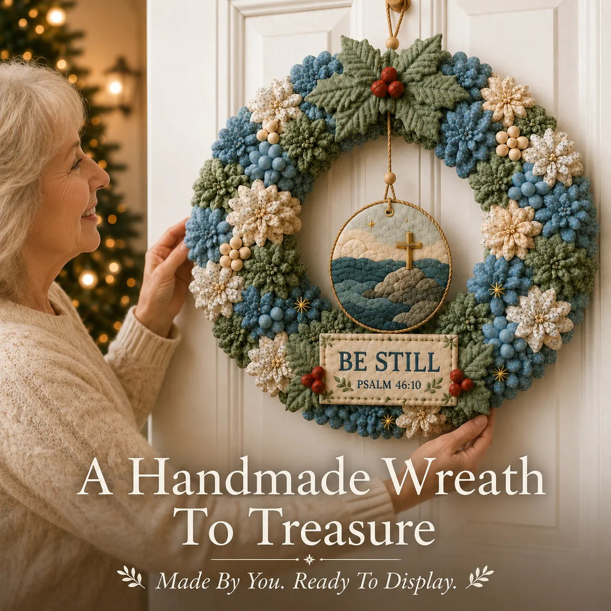 Faith & Scripture Fabric Wreath DIY Kit