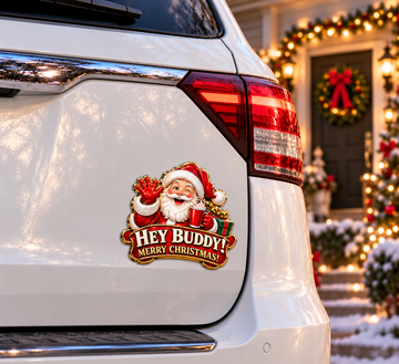 Funny Christmas Character Car Emblems