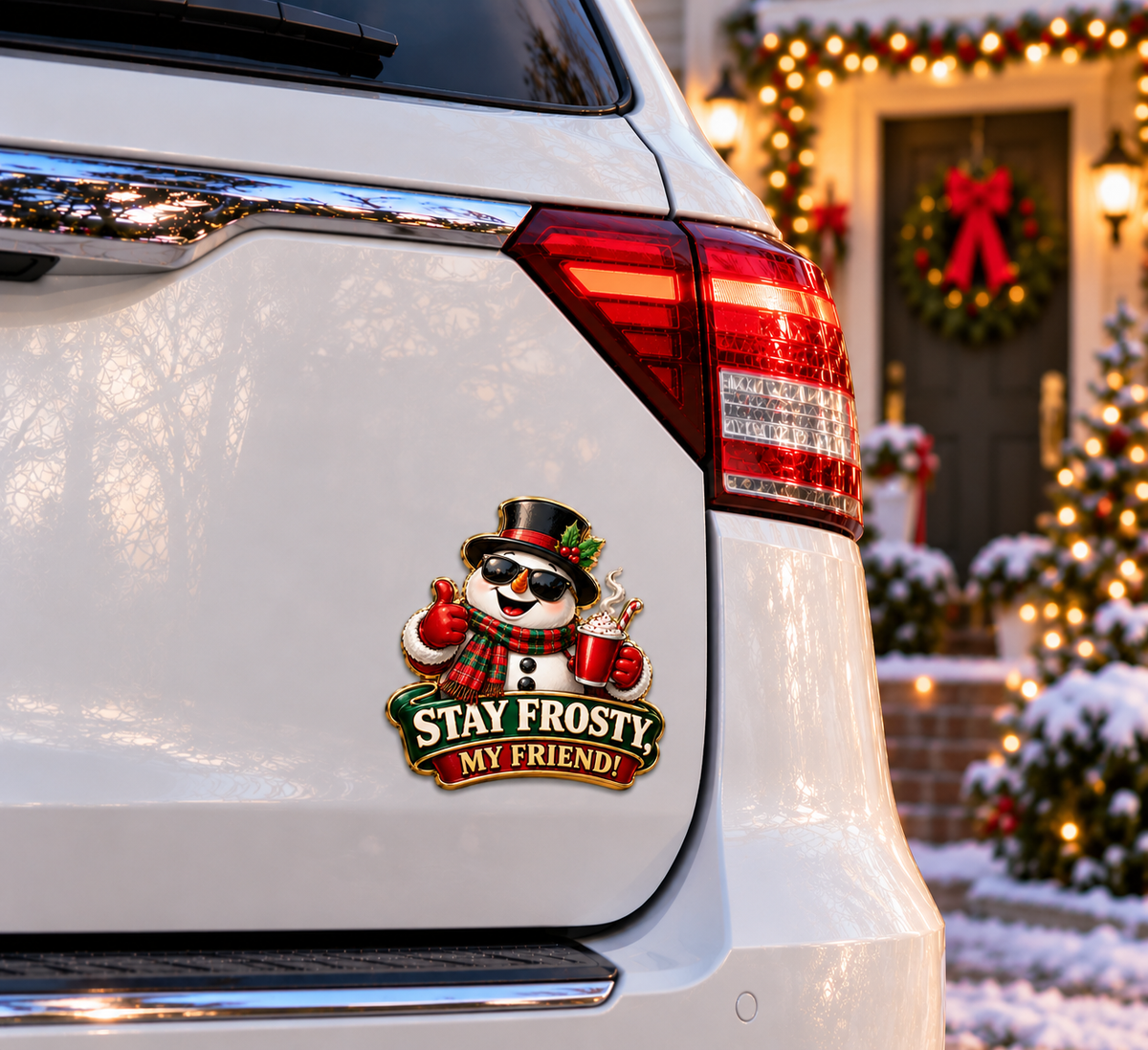 Funny Christmas Character Car Emblems