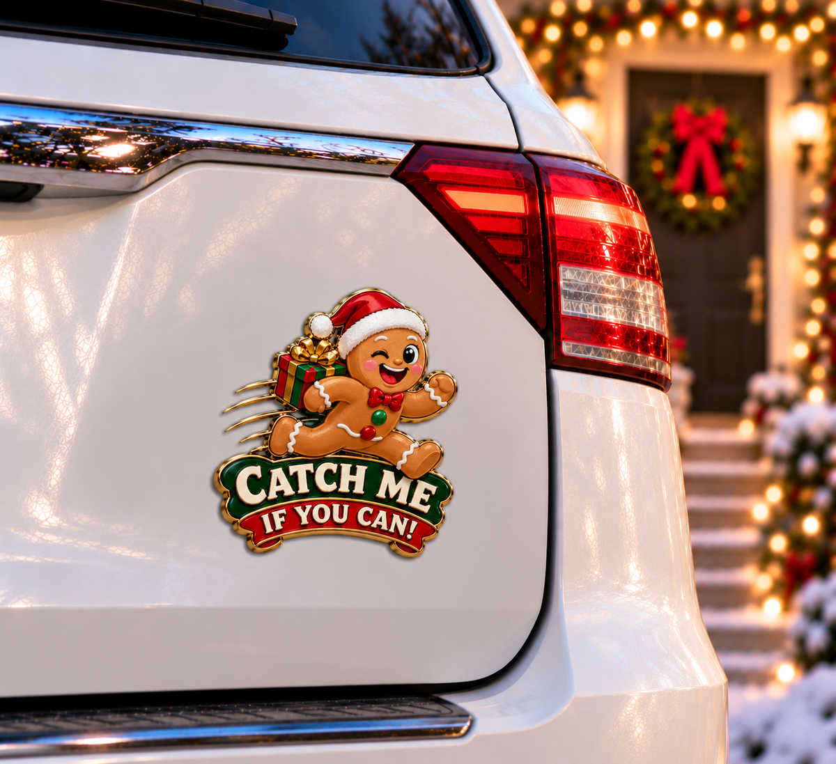 Funny Christmas Character Car Emblems