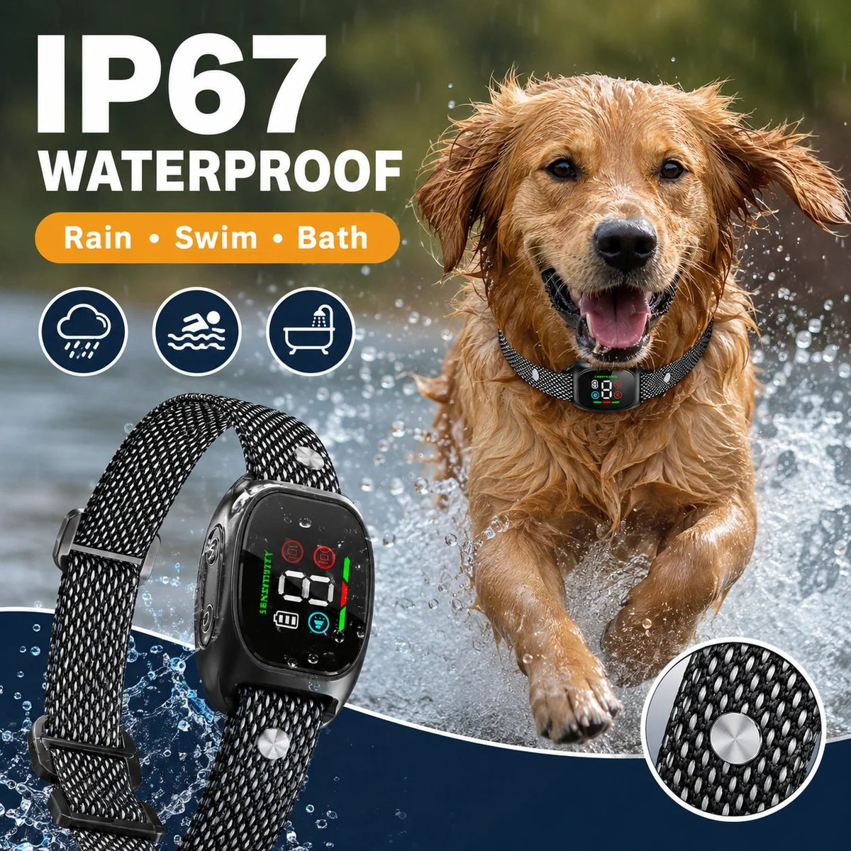 Smart No-Shock Anti-Bark Collar for Dogs