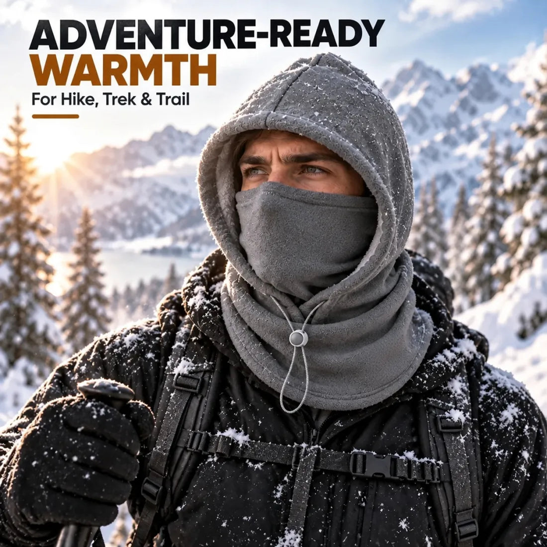 Winter Fleece Hood – 3-in-1 Warmth for Head, Face & Neck