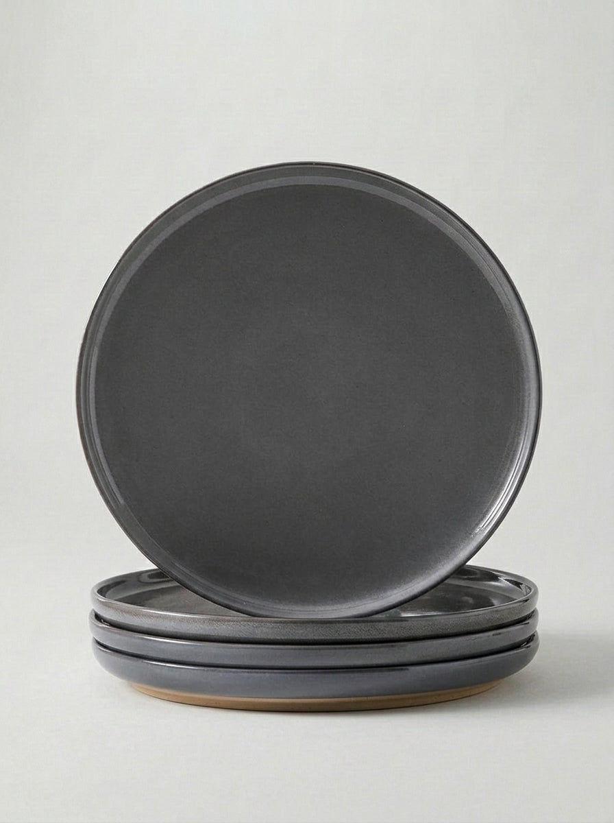 Classic White Stoneware Dinner Plates for Modern Everyday Dining