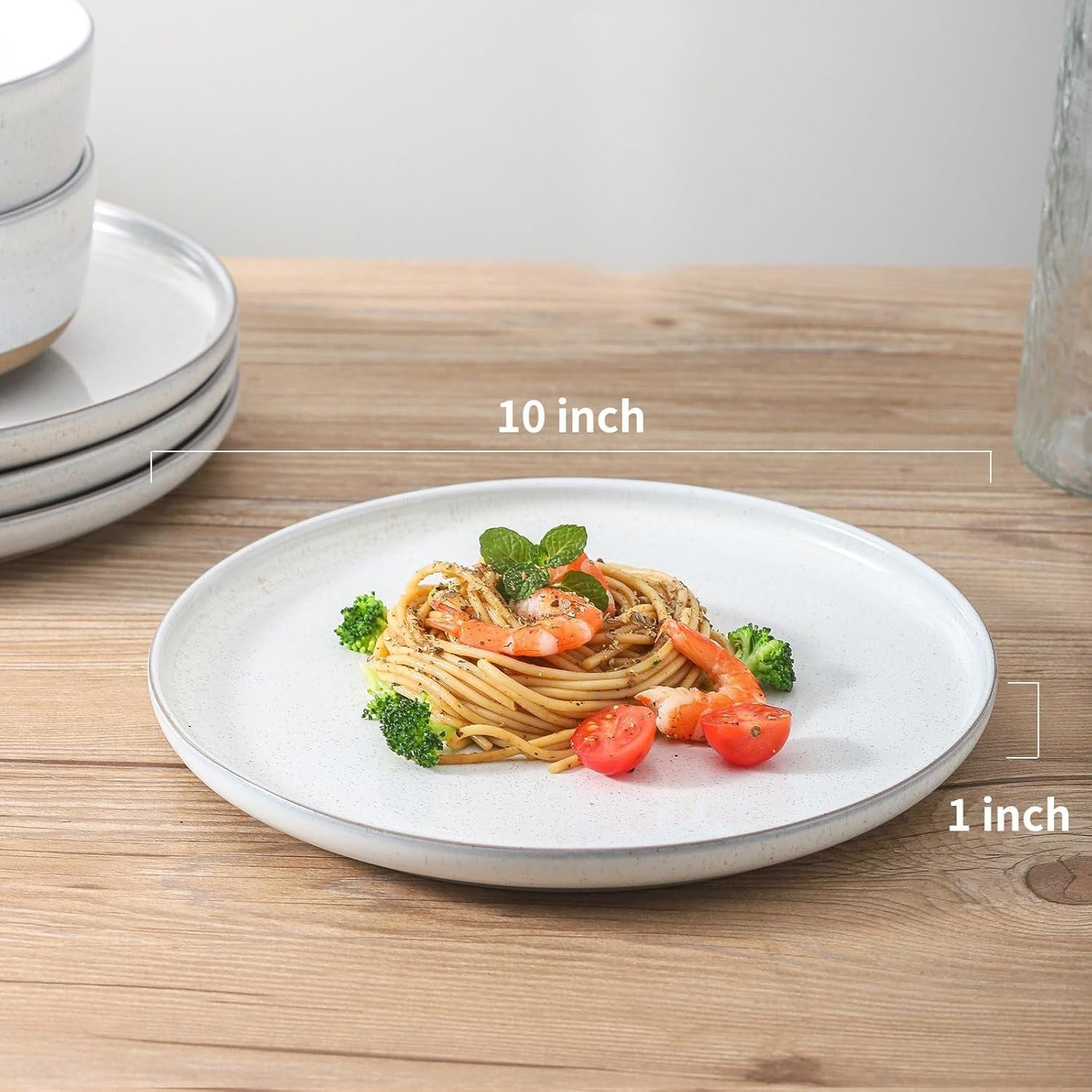 Classic White Stoneware Dinner Plates for Modern Everyday Dining