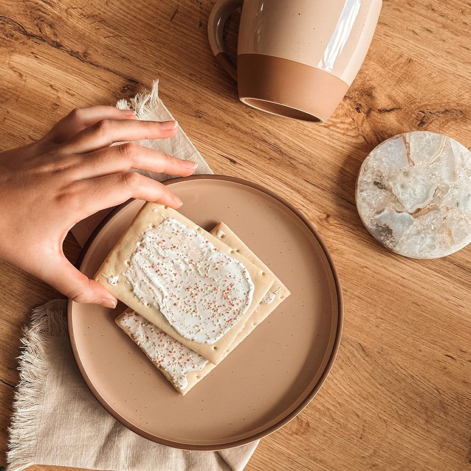 Vanilla White Ceramic Dessert Plates for Mindful Everyday Dining