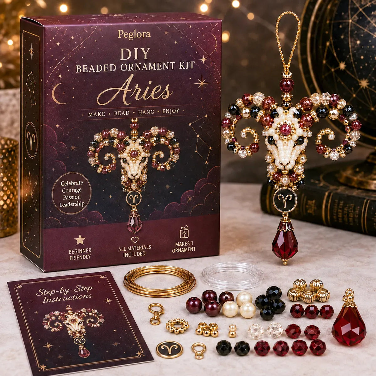 Zodiac Blessing Beaded Ornament DIY Kit
