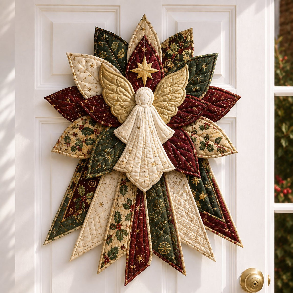 Festive Quilted Christmas Door Hanging DIY Sewing Kit