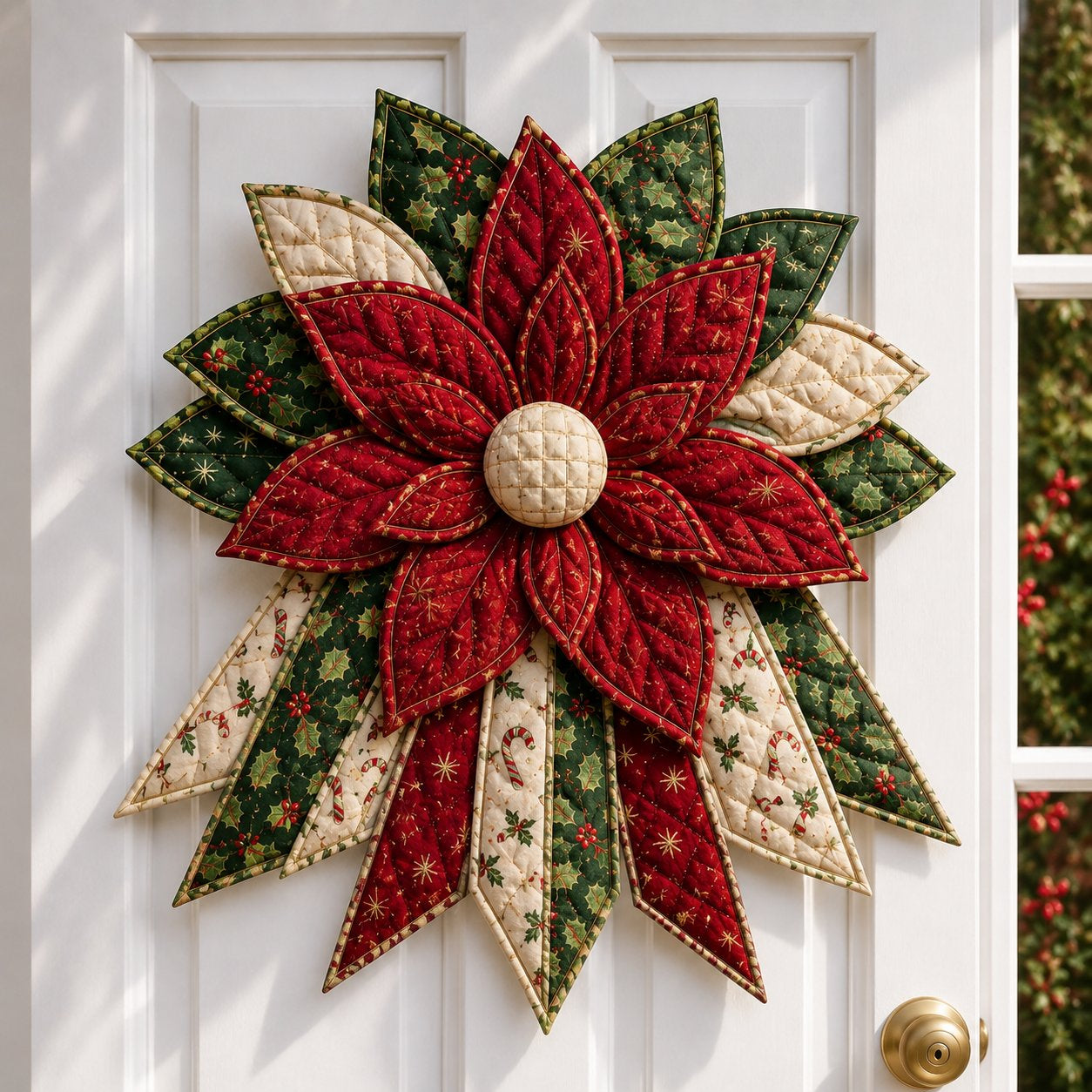 Festive Quilted Christmas Door Hanging DIY Sewing Kit