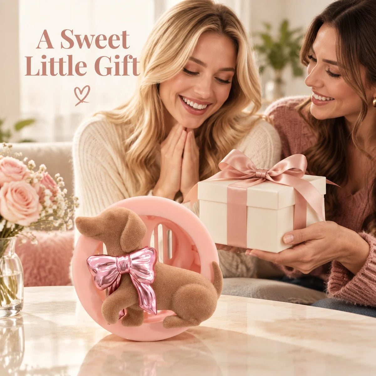 Velvet Dachshund Car Fragrance Clip