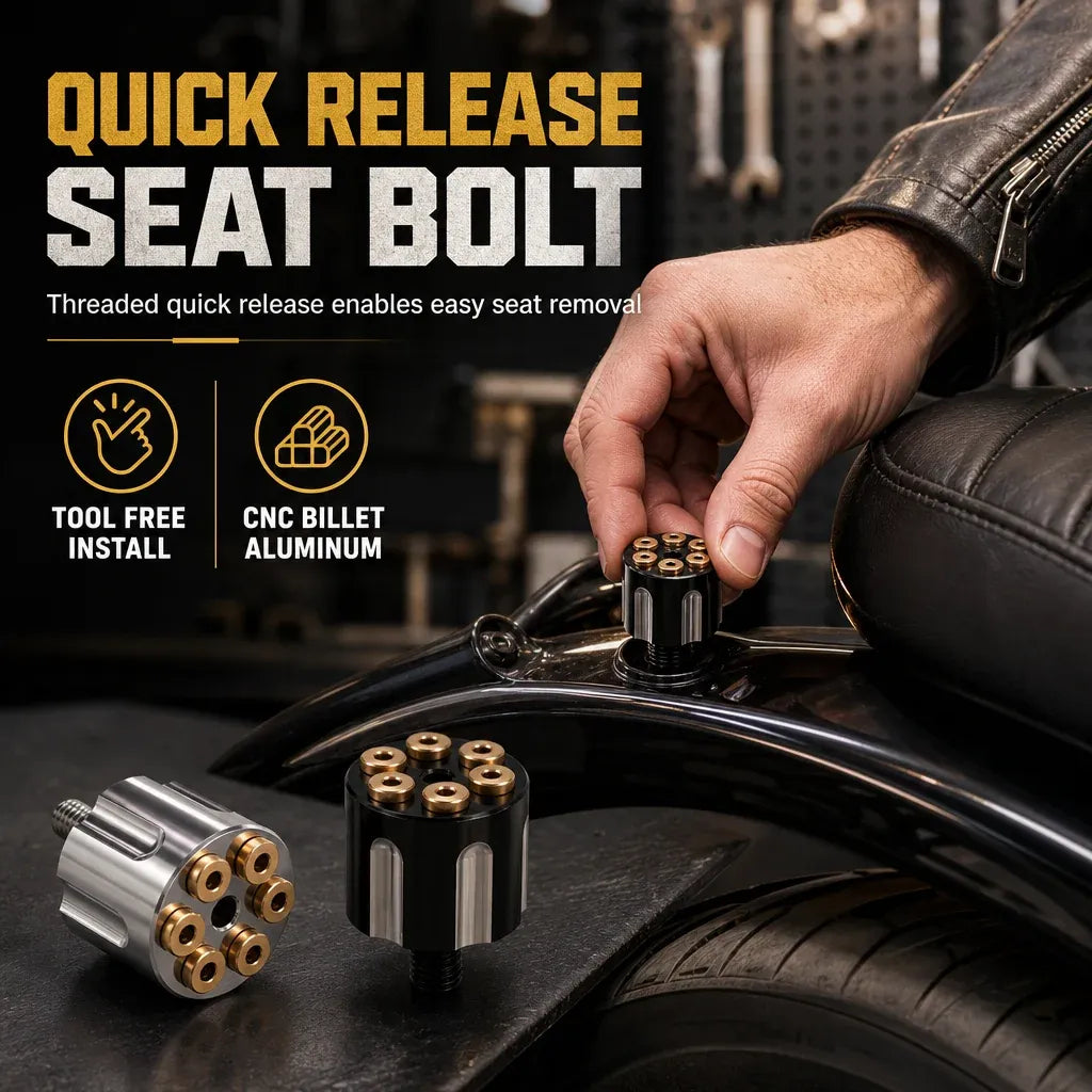 Motorcycle CNC Quick Release Seat Bolt 6mm Seat Cushion Fixing Screw