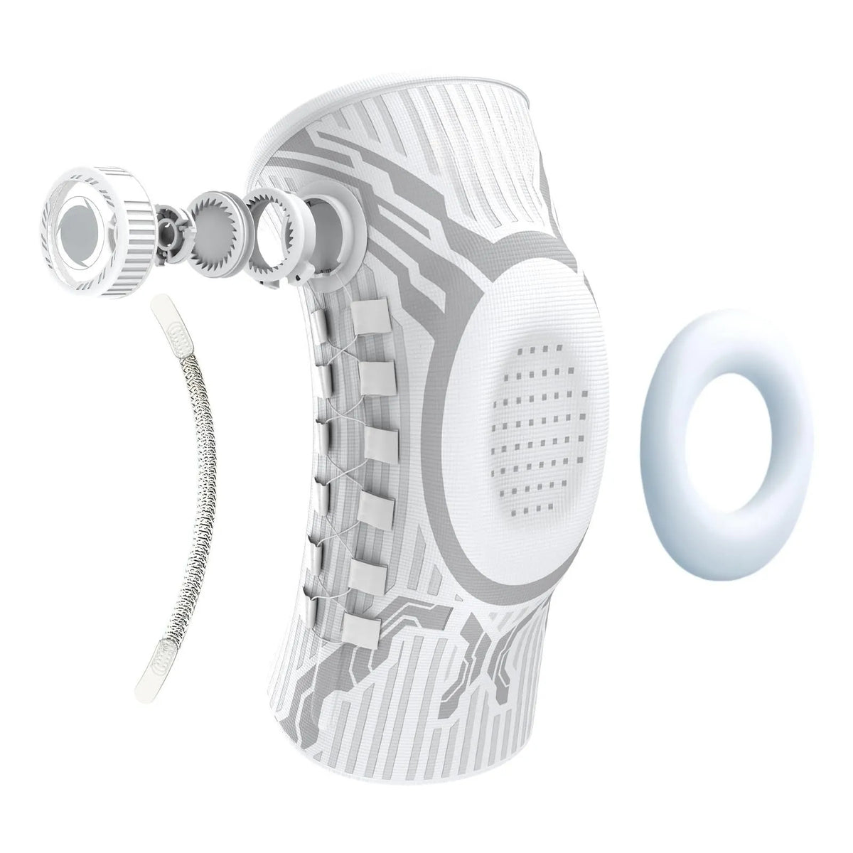 Dial-Adjustable Sports Knee Brace with Alloy Spring Support