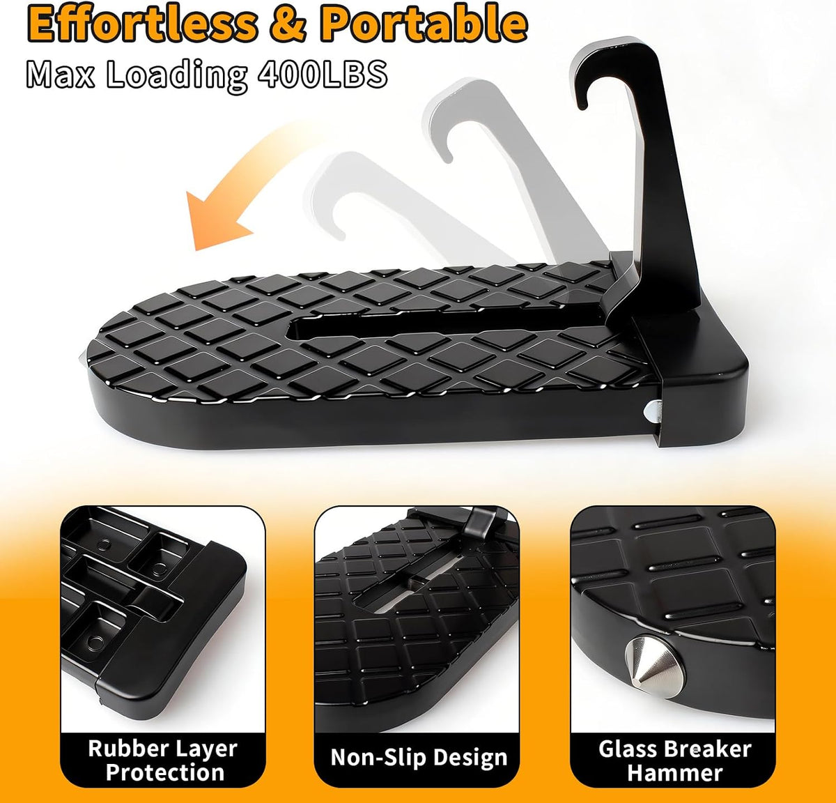 Car Door Step for Car Roof Access
