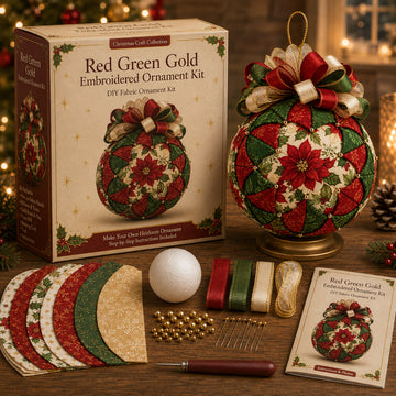 DIY Christmas Patchwork Ornament Kit