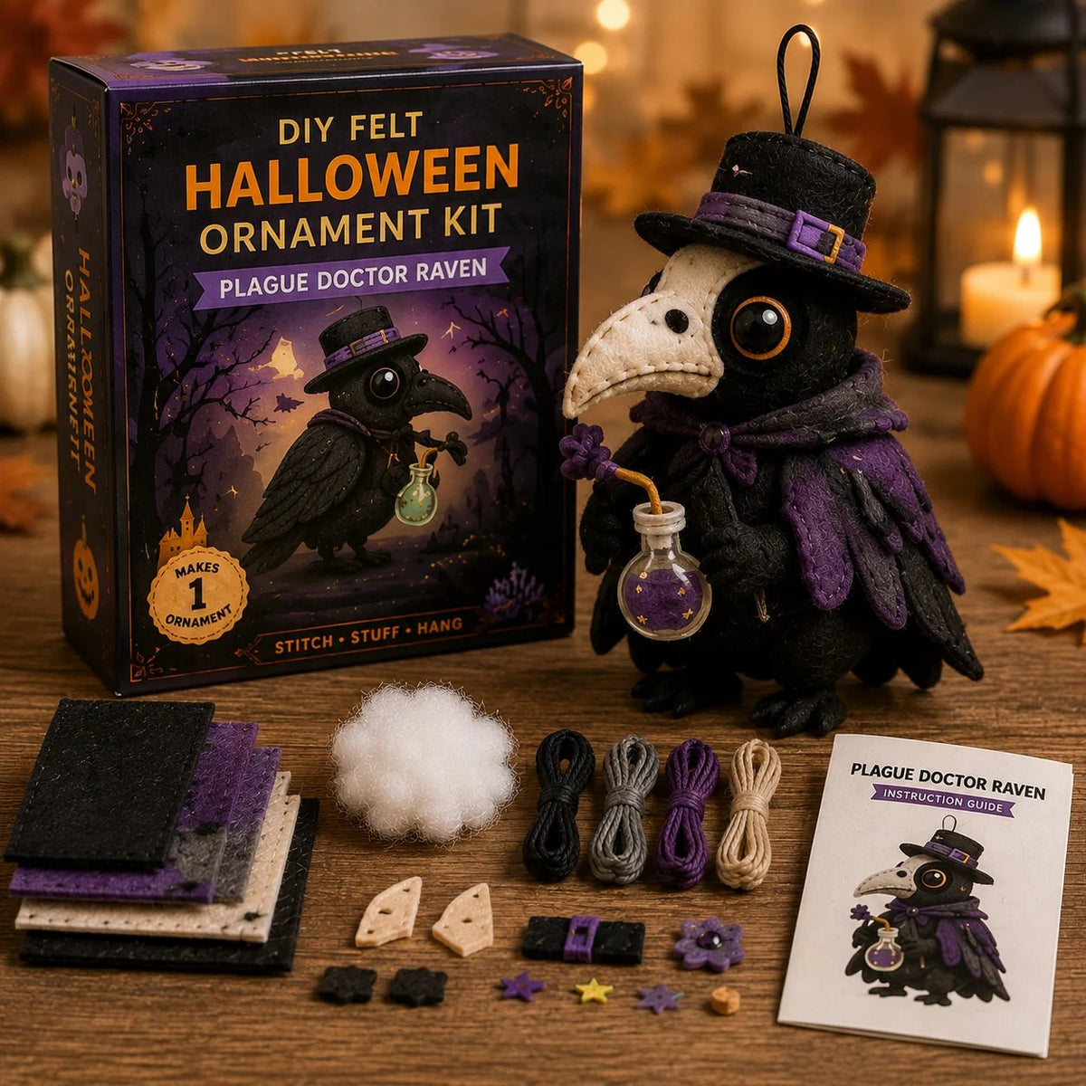 Spooky Critters Halloween DIY Ornament Collection