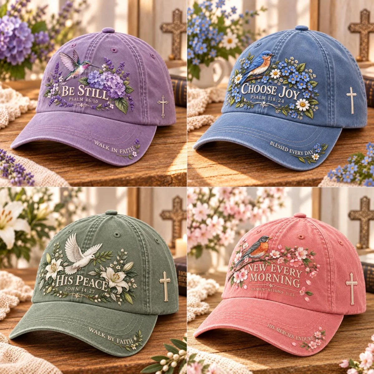 Christian Faith & Nature Scripture Baseball Cap