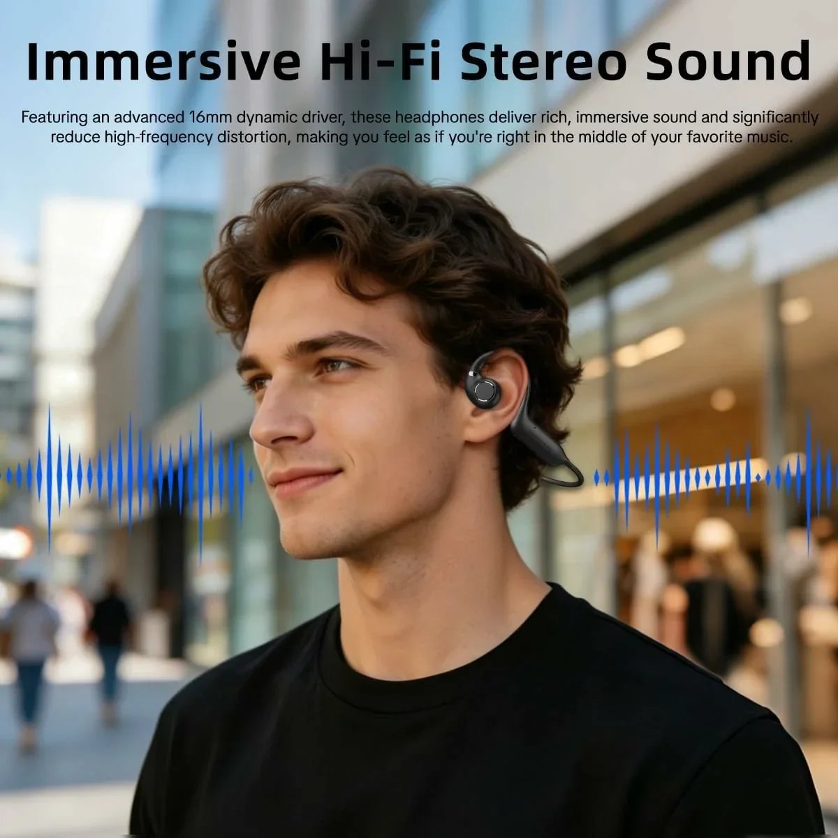 AI Camera Open-Ear Headphones