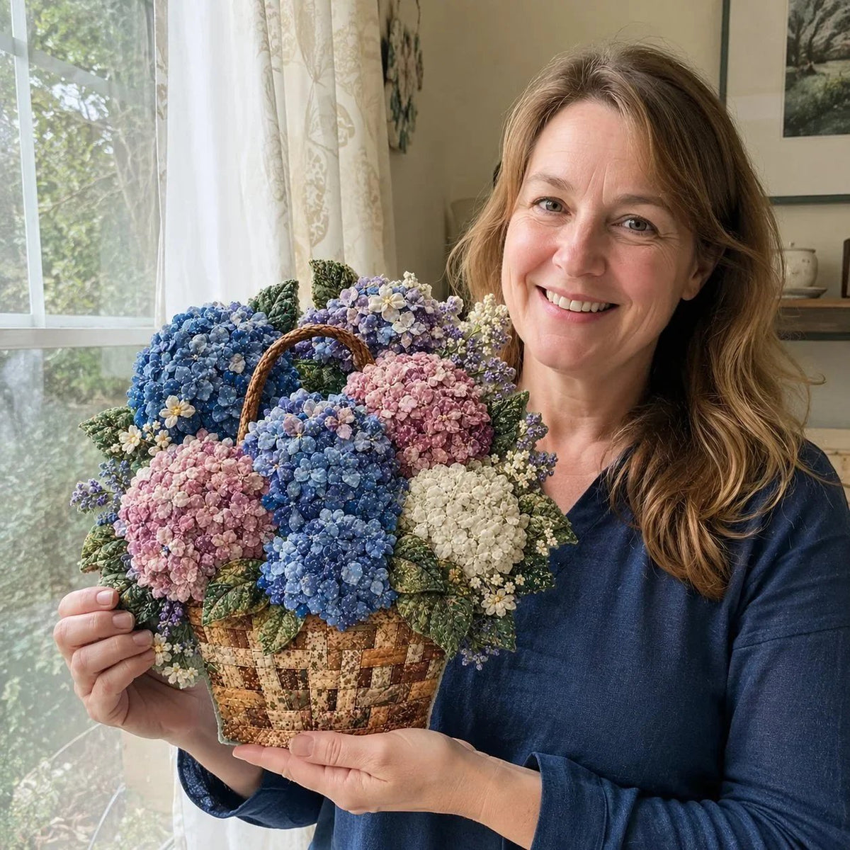 Premium Floral Basket Patchwork DIY Kit
