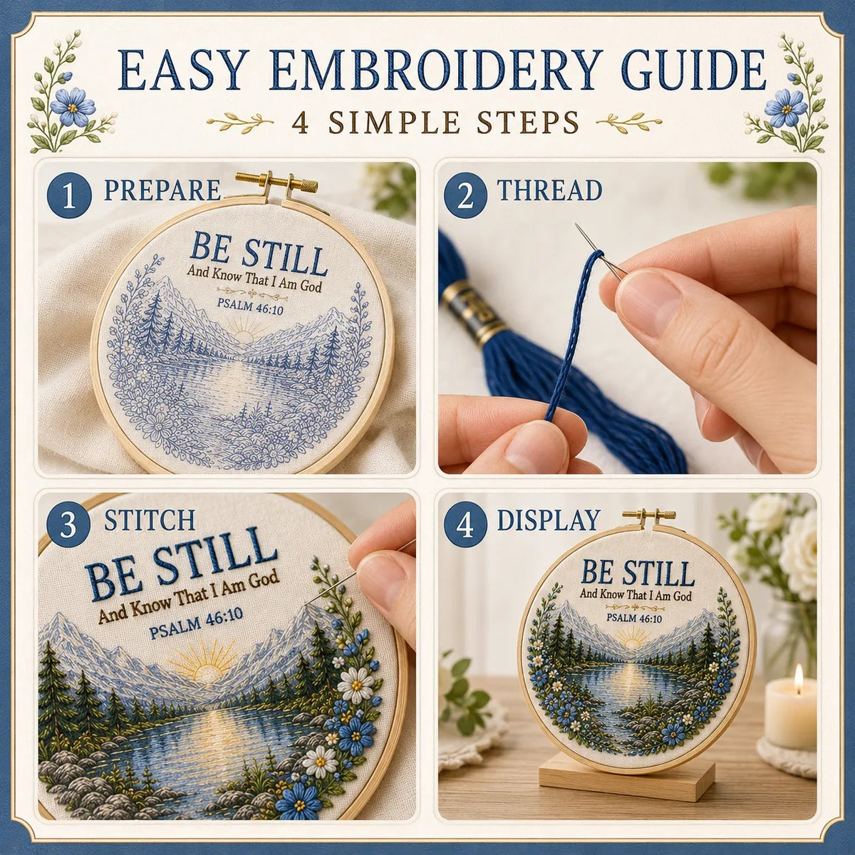 Faith & Scripture Embroidery Kit