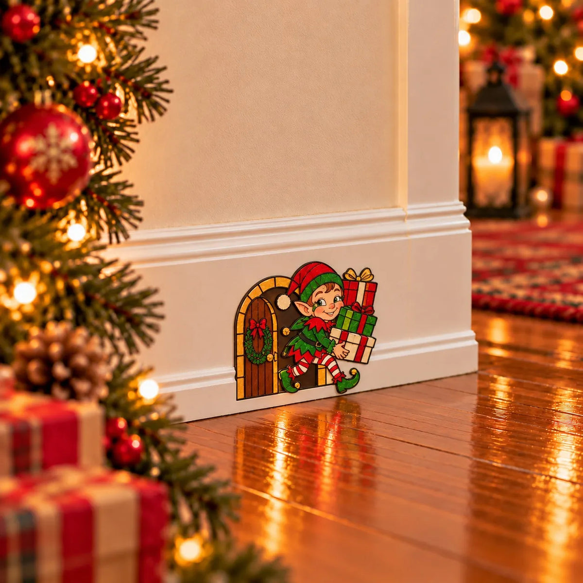 Funny Christmas Baseboard Decorations
