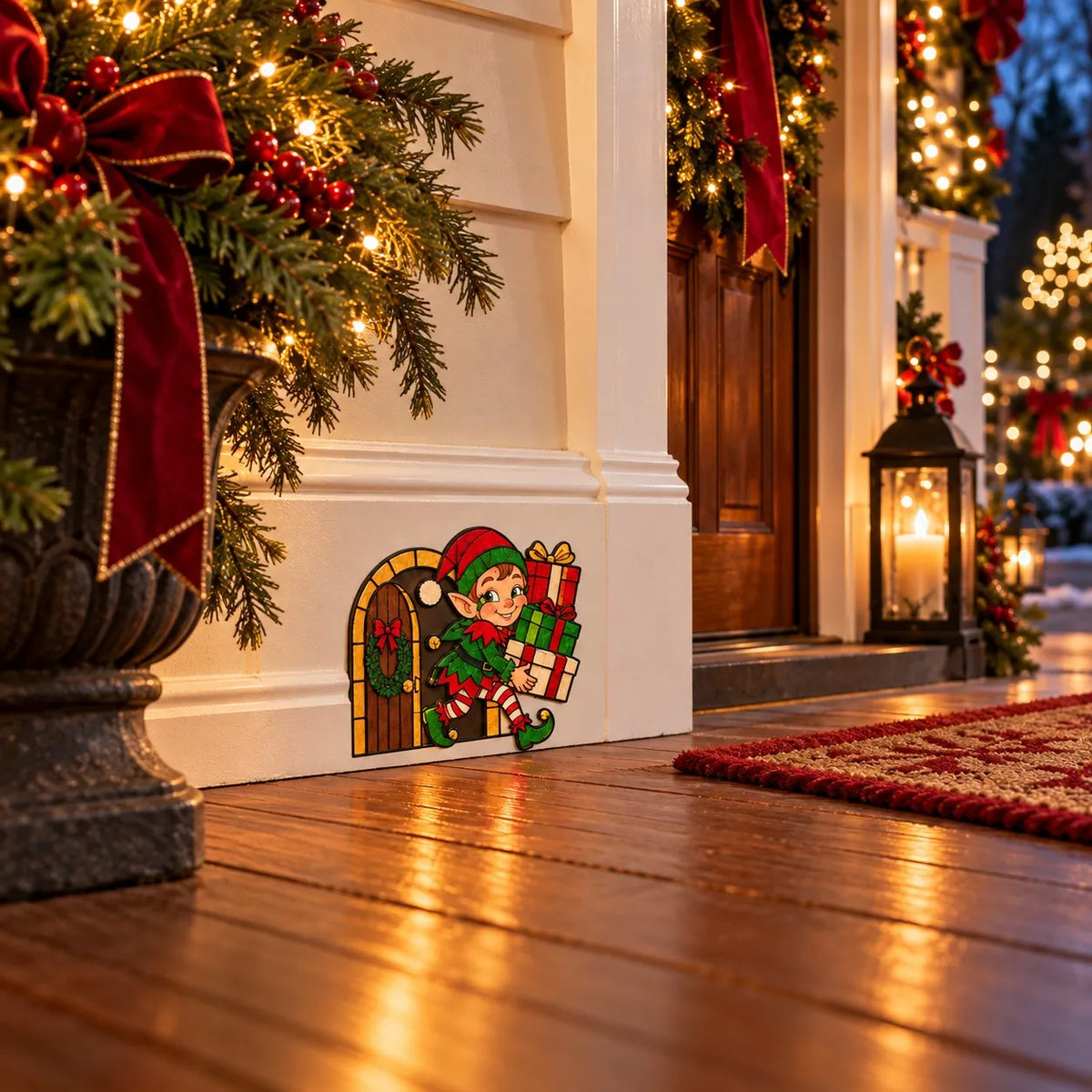 Funny Christmas Baseboard Decorations