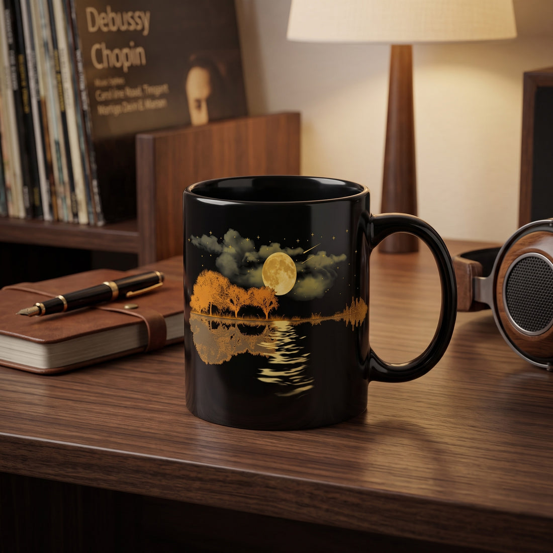 "Moonlight Melody" Ceramic Coffee Mug