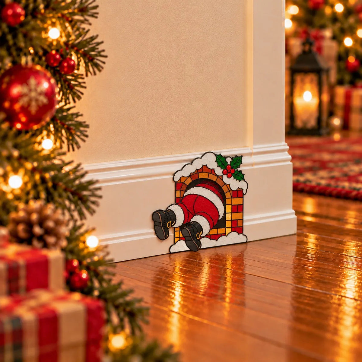 Funny Christmas Baseboard Decorations