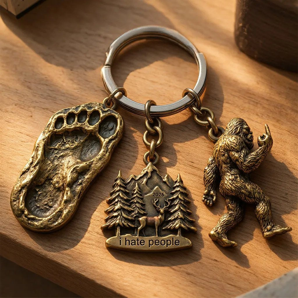 Bigfoot Mystery Keychain