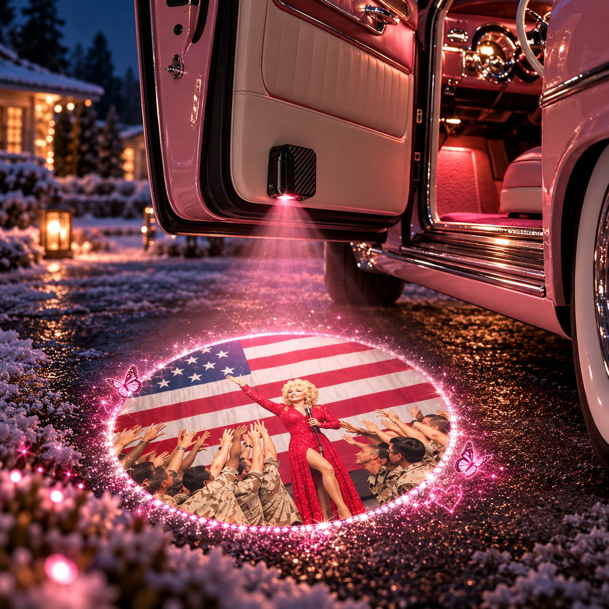 Car Door Welcome Shadow Light | Glow With Your Favorite Country Star