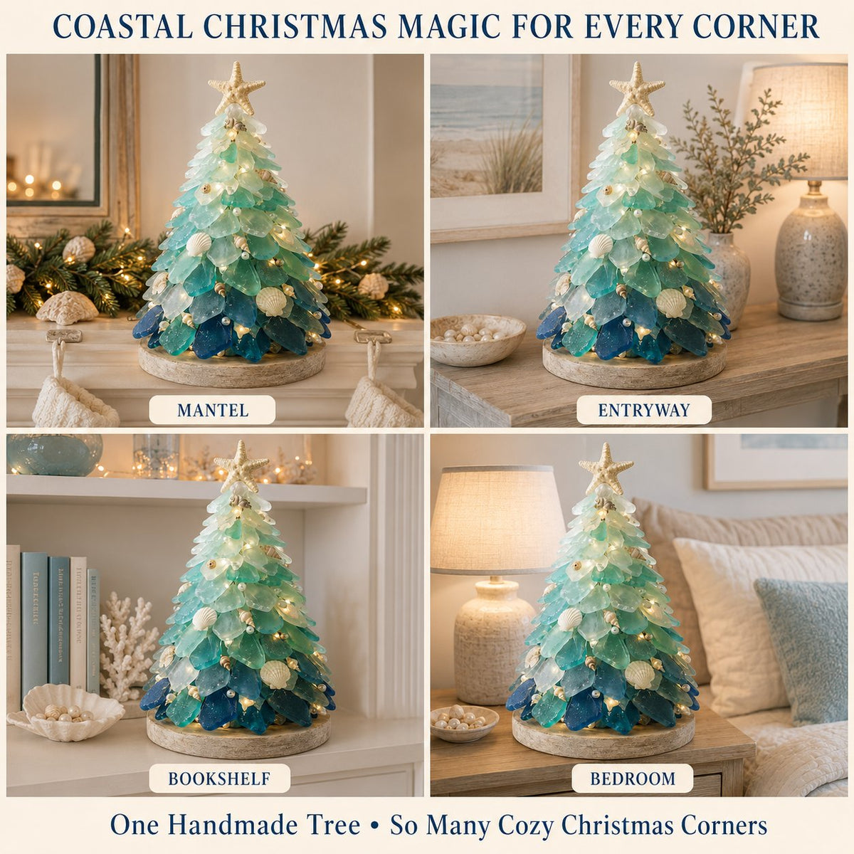 Beginner-Friendly DIY 3D Lighted Sea Glass-Style Art Kit Collection