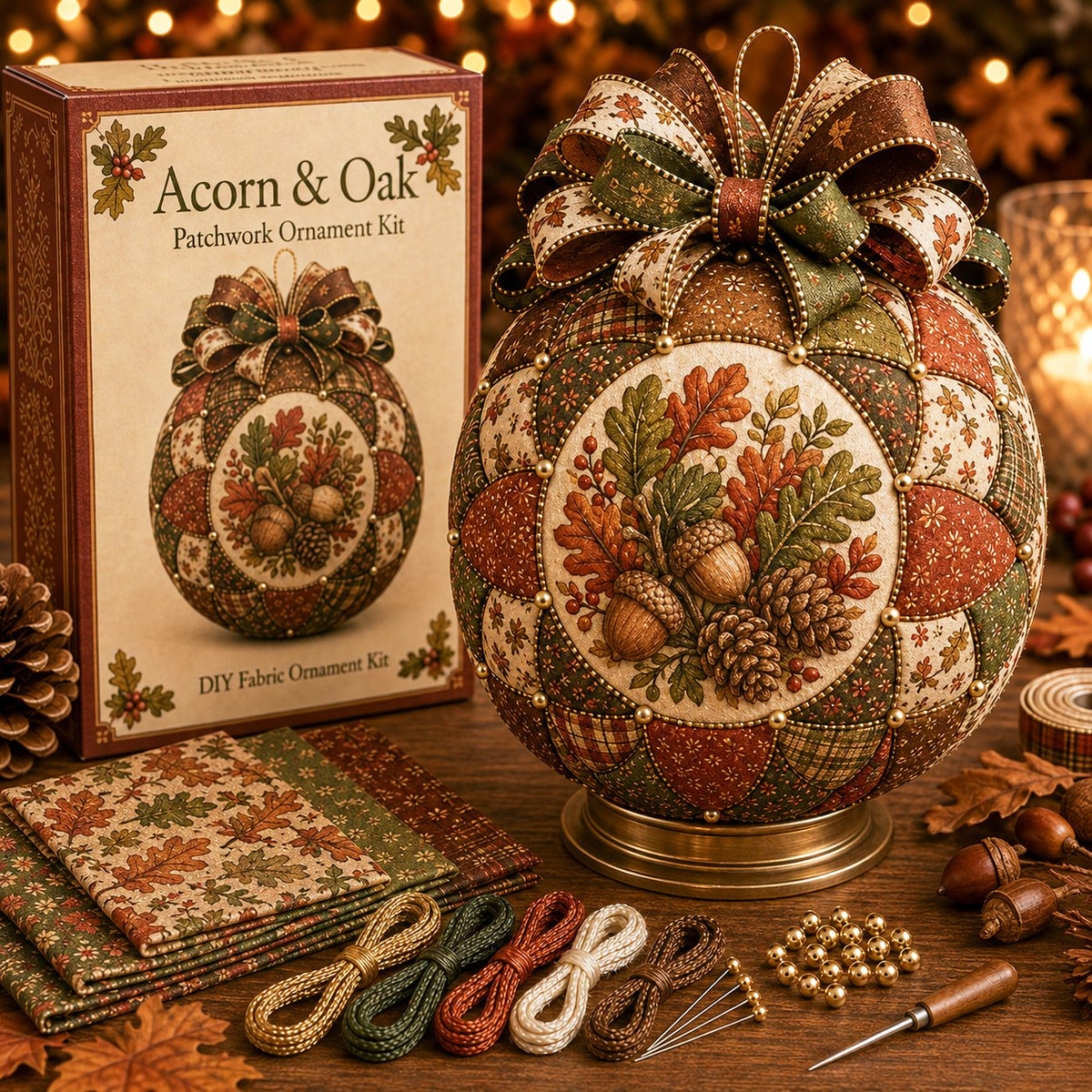 Autumn Thanksgiving Classics Patchwork Ornament DIY Kit